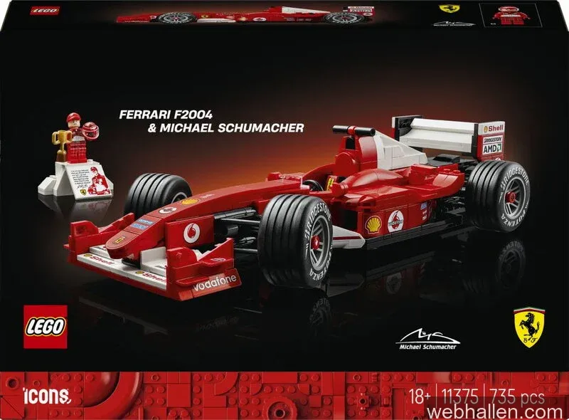 LEGO Icons Ferrari F2004 & Michael Schumacher 11375