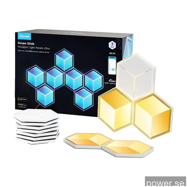 Govee Glide Hexagon Ultra Ljuspaneler 7-pack