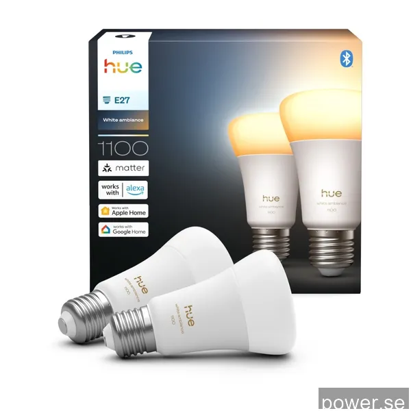 Philips Hue White Ambiance 1100lm E27 2-pack