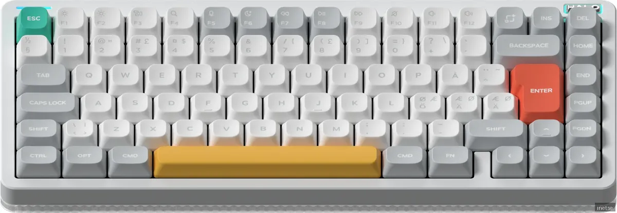 NuPhy Halo75 V2 Trådlöst Tangentbord – Ionic White [Lemon Switch]