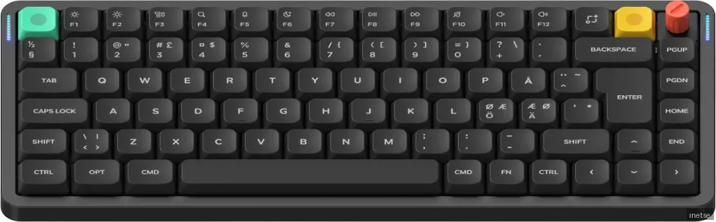 NuPhy Air75 V3 Blush Nano trådlöst gamingtangentbord (Nebula Black)