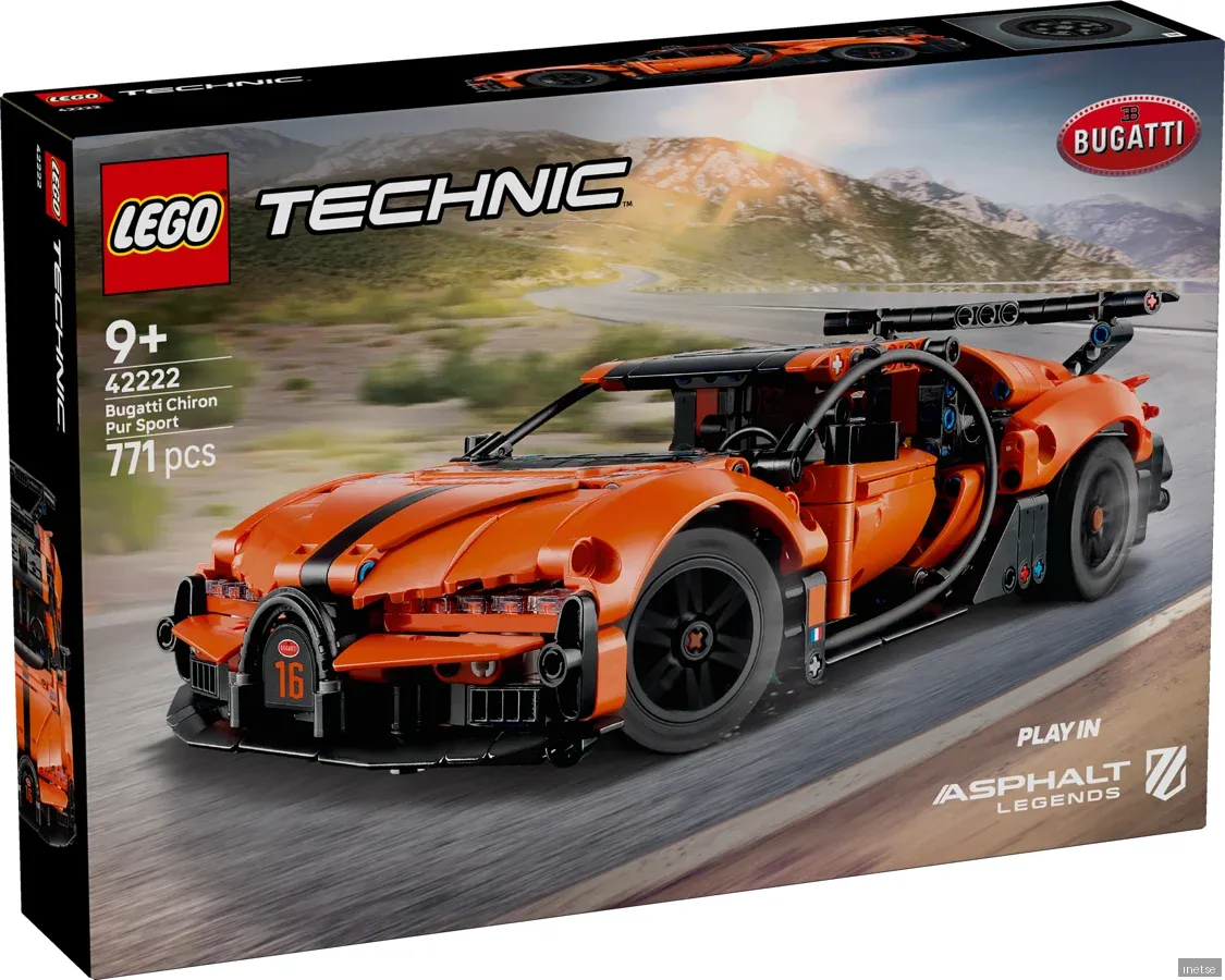 LEGO Technic Bugatti Chiron Pur Sport hyperbil 42222