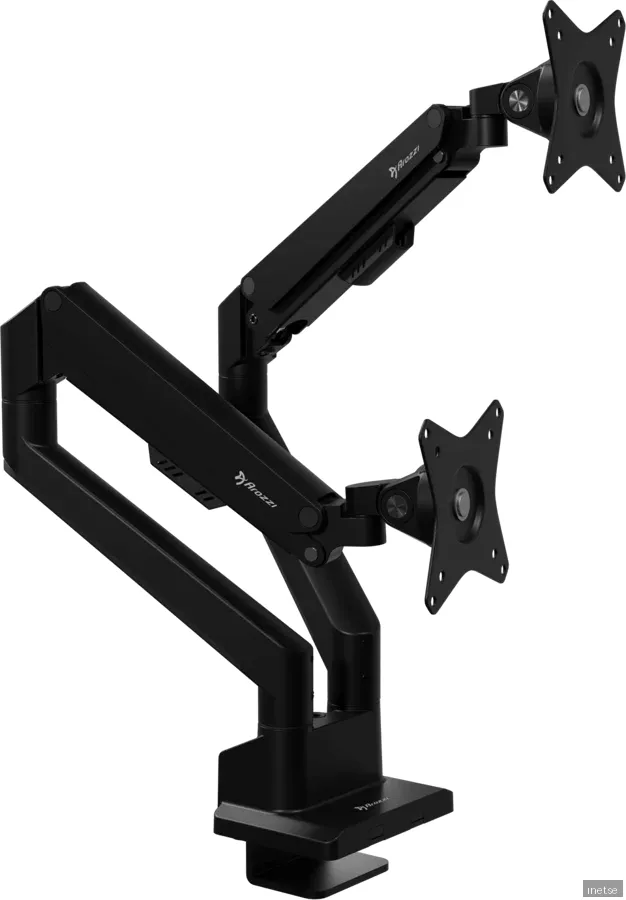 Arozzi Alzare Neo Duo - Gas Spring Monitor Stand - Black