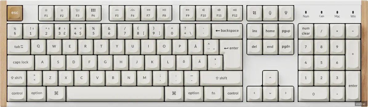 Keychron K10 HE SE Wireless Tri-Mode Hot Swap QMK Gateron 2.0 Purple Magnetic Switch Wood White