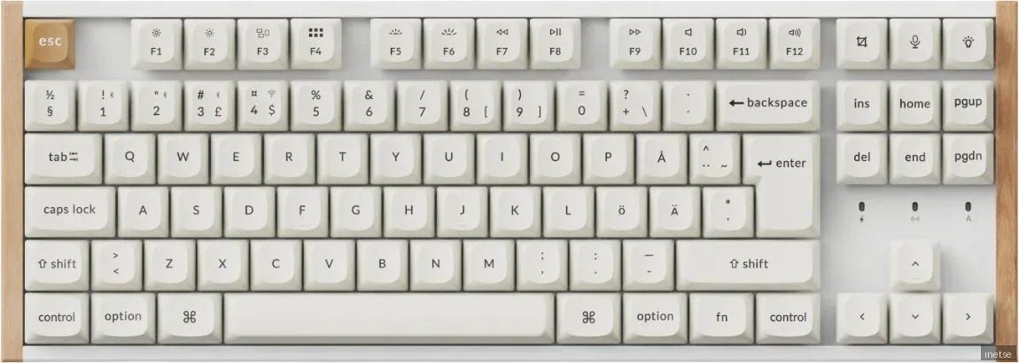 Keychron K8 HE SE Wireless Tri-Mode Hot Swap QMK Gateron 2.0 - Purple Magnetic Switch Wood White