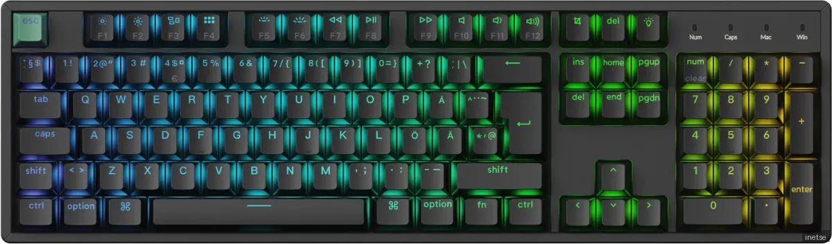 Keychron K10 HE Wireless Tri-Mode Hot Swap QMK Gateron 2.0 Purple Magnetic Switch Black