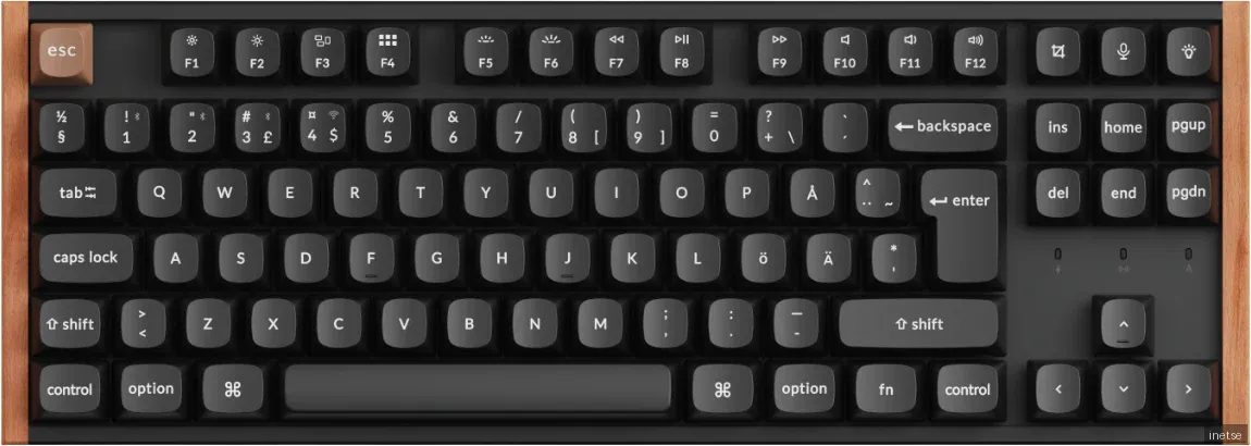 Keychron K8 HE SE Wireless Tri-Mode Hot Swap QMK Gateron 2.0 - Purple Magnetic Switch Wood Black