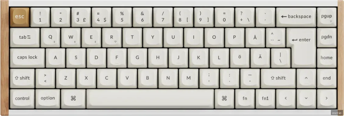 Keychron K6 HE SE Wireless Tri-Mode - Gaming Tangentbord - Nordisk - Vit
