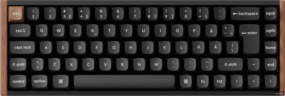 Keychron K6 HE SE Wireless Tri-Mode - Gaming Tangentbord - Nordisk - Svart