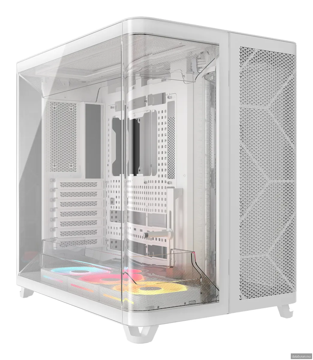 Corsair AIR 5400 LX-R LINK White - Chassi - Miditower - Vit