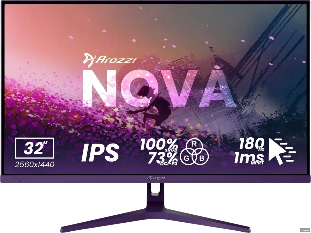 Arozzi Nova 32" IPS 2560x1440 180Hz Gamingskärm - Lila