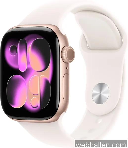 Apple Watch Series 11 GPS + Cell 42 mm roséguld aluminum, rosé sportband - S/M