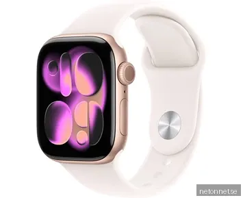 Apple Watch Series 11 GPS 42mm Rose Gold Aluminium Case with Light Blush Sport Band - S/M