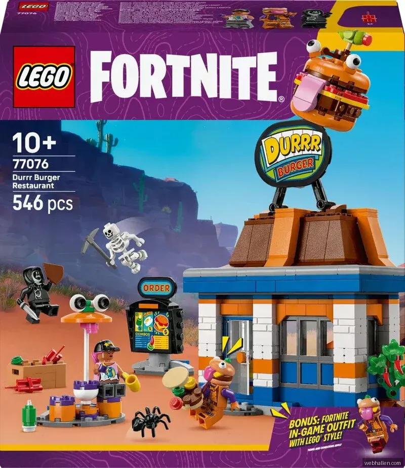LEGO Fortnite Durrr Burgers restaurang 77076