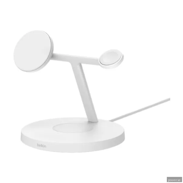 Belkin BOOSTCHARGE PRO 3-in-1 Qi2 15w Wireless Charger W AW White
