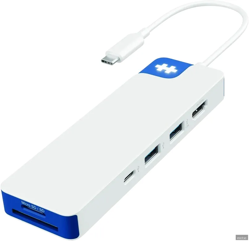 HyperDrive Flex 8 Port USB-C Hub - Blå/Vit