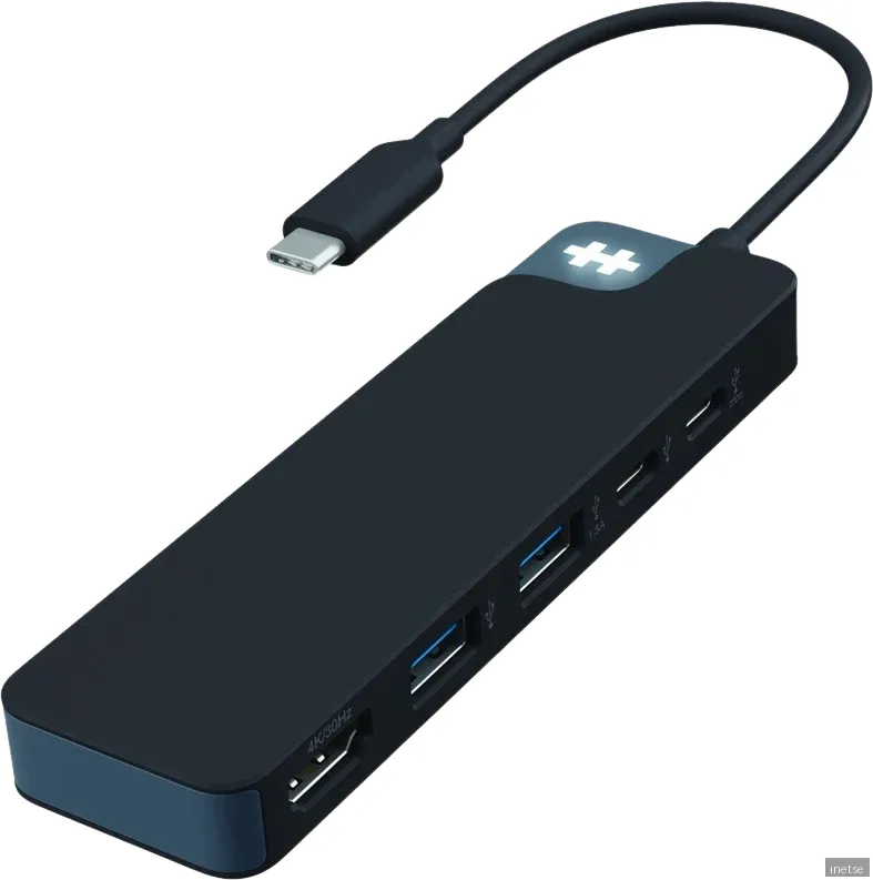 HyperDrive Flex 5 Port USB-C Hub - Svart