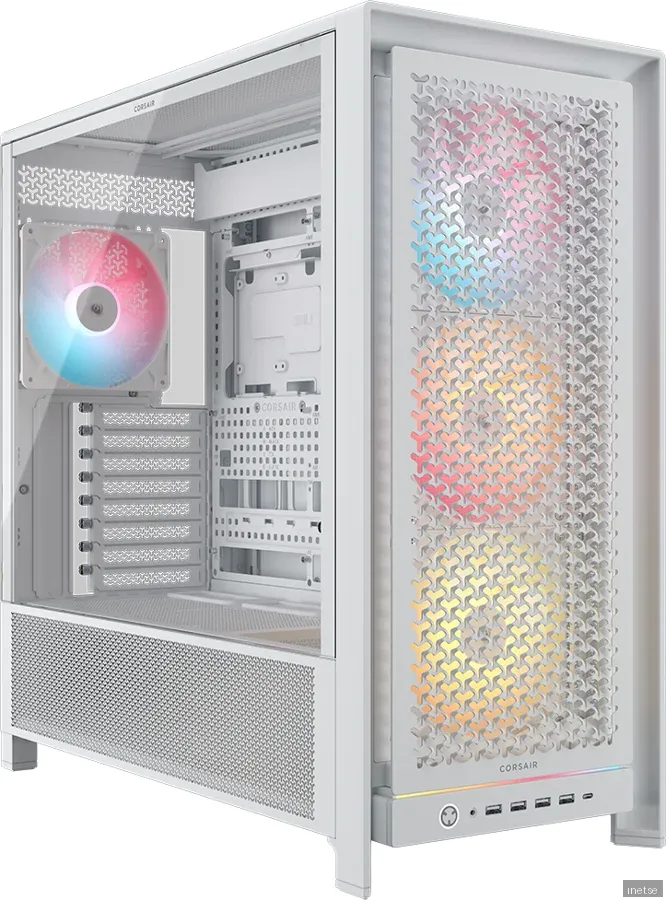 Corsair FRAME 5000D RS ARGB White - Chassi - Miditower - Vit