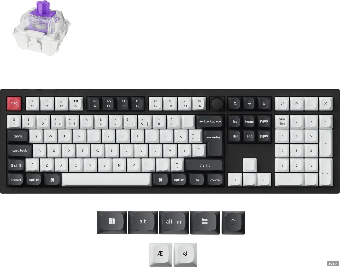Keychron Q6 HE trådlöst gamingtangentbord (svart)