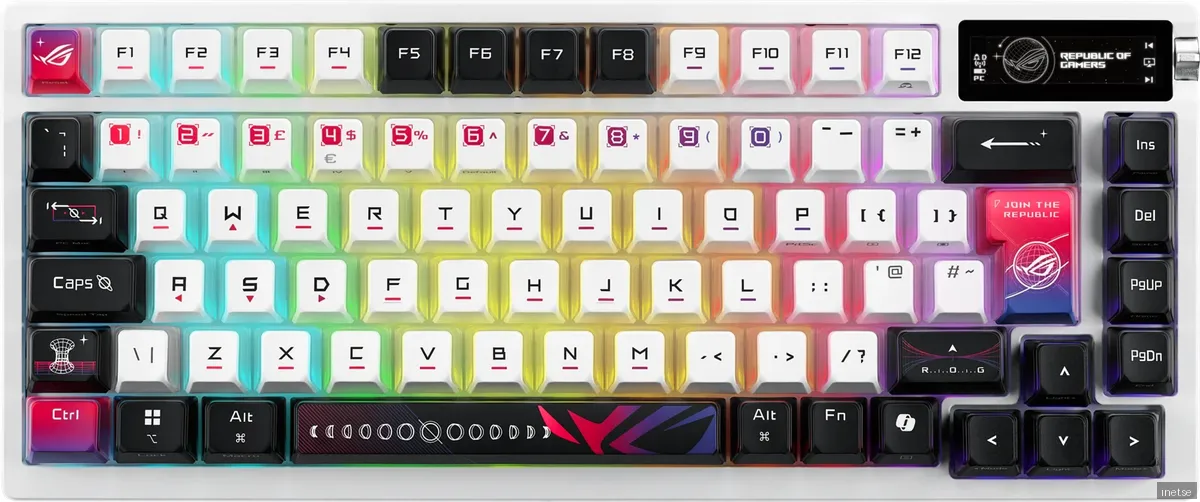 Asus ROG Azoth X Gamingtangentbord [ROG NX Snow]