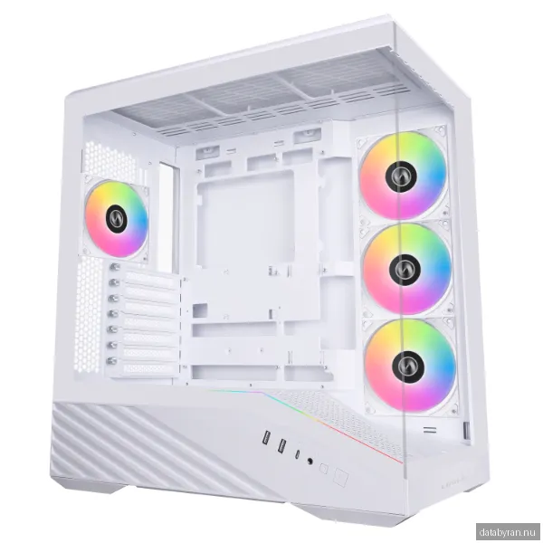 Lian Li V100 White (4x ARGB fans) - Chassi - Miditower - Vit