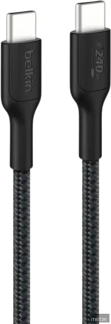 Belkin 240W USB-C laddningskabel (svart)