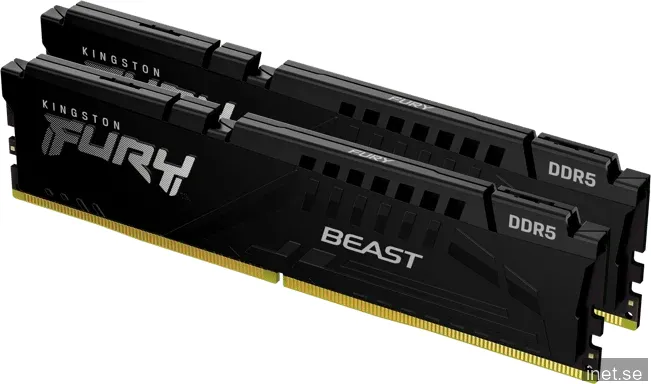64 GB (2x32GB) DDR5-5600 Kingston FURY Beast Black CL40, AMD EXPO - Svart
