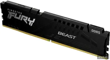 32 GB (1x32GB) DDR5-5600 Kingston FURY Beast Black CL36, AMD EXPO - Svart