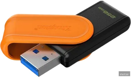 Kingston DataTraveler Exodia S - Orange - 256GB - USB-minne