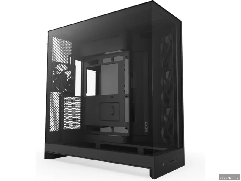 NZXT H9 Flow (2025) - All Black - Chassi - Miditower - Svart