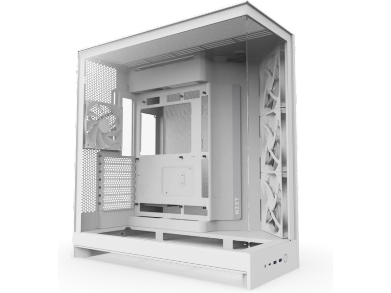 NZXT H9 Flow (2025) - All Black - Chassi - Miditower - Svart