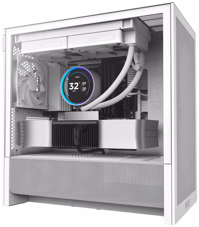NZXT H3 Flow (2025) - All White - Chassi - Miditower - Vit