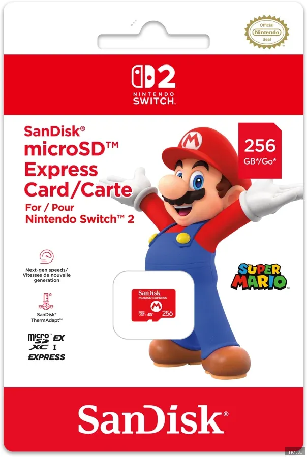 Nintendo Switch 2 SanDisk MicroSD Express 256GB