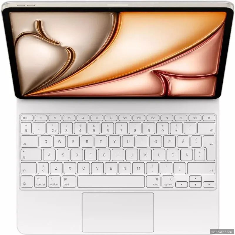 Apple Magic Keyboard for iPad Air 13-inch (M4, M3, M2) - Swedish - White