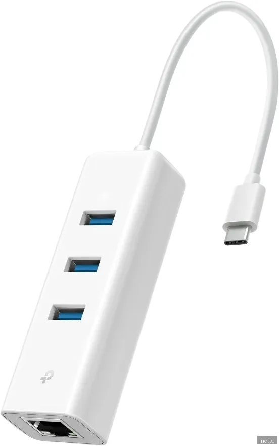 TP-Link Nätverksadapter USB-C till RJ45 1Gbps + 3-port USB Hub