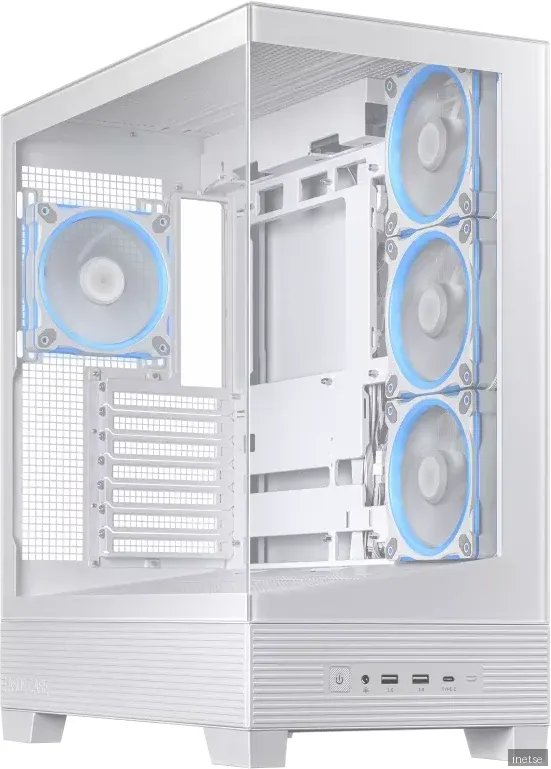 ASUS A31 PLUS TG ARGB WHITE - Chassi - Miditower - Vit