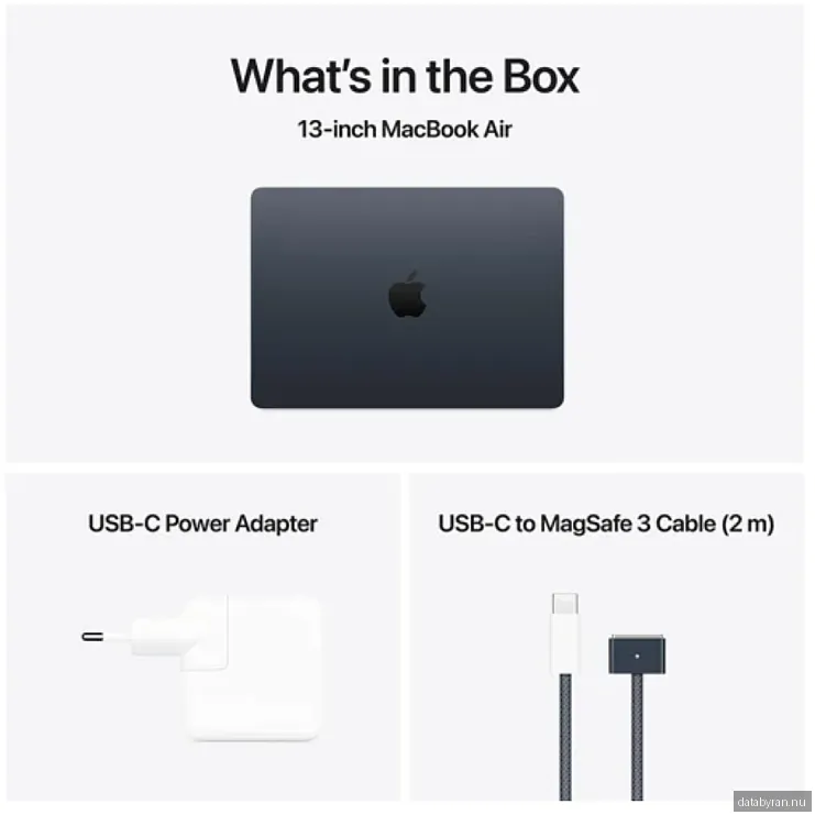 Apple MacBook Air 13.6 tum, Apple M4 10-core CPU 8-core GPU, 16 GB, 256 GB SSD - Midnatt