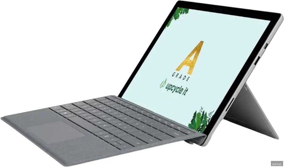 Microsoft Surface Pro 7 12.3" PixelSense, Core i5-1035G4, 8 GB, 256 GB SSD, Win11 Pro, nordisk - Platinum, Refurbished Grade A, 2 års garanti