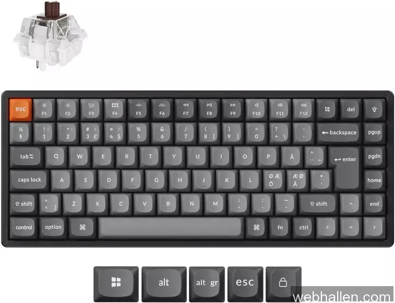Keychron K2 MAX Trådlöst Tangentbord Hot-Swap [Super Brown]