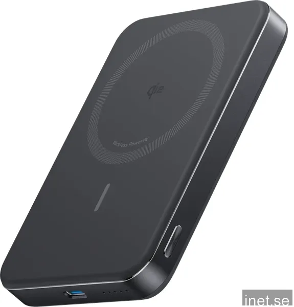 Anker MagGo Power Bank (10K Slim) - Black PowerBank - Svart - 10000 mAh