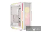 Corsair iCUE LINK 5000T LX RGB White - Chassi - Miditower - Vit