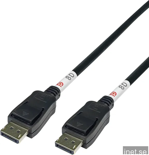 Deltaco 8K 2.1 DisplayPort Kabel - 1 m