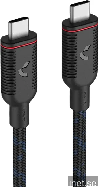 Unisynk USB4 USB-C datakabel 1 m (svart)