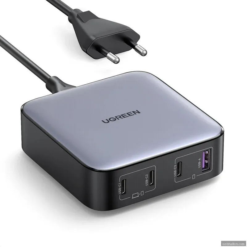 UGREEN Nexode GaN 100W Quad USB-laddare