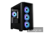 ASUS A23 PLUS TG ARGB BLACK - Chassi - Miditower - Svart
