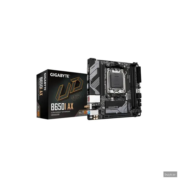 GIGABYTE B650I AX Moderkort - AMD B650 - AMD AM5 socket - DDR5 RAM - Mini-ITX