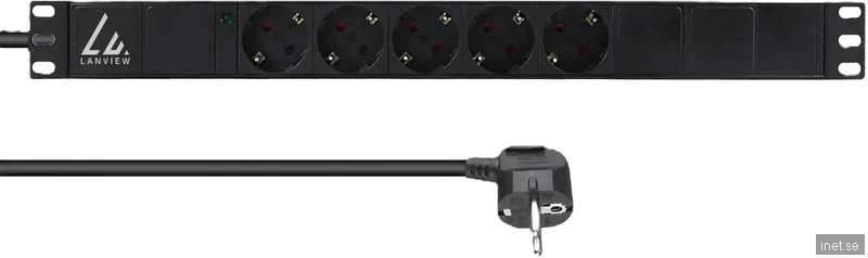 Lanview by Logon Grenuttag 5st 10A 1U 19"
