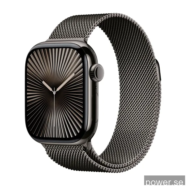 Apple Watch Series 10 GPS + Cell 42 mm skiffer titan, skiffer milanesisk loop