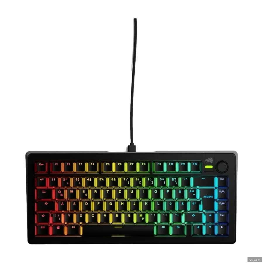 Glorious GMMK 3 75% Pre-Built Tangentbord [Fox Linear] - Svart