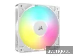 Corsair RS120 ARGB White, 120mm ARGB Fan, Single Pack